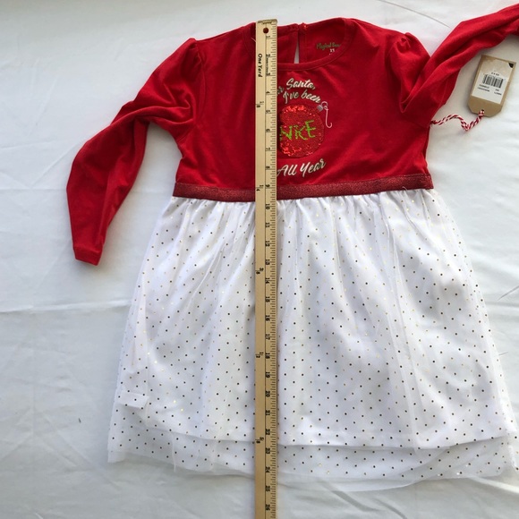 NWT Christmas Dress Girls Nice |Naughty Size XS. Colorful multicolor - Picture 5 of 14